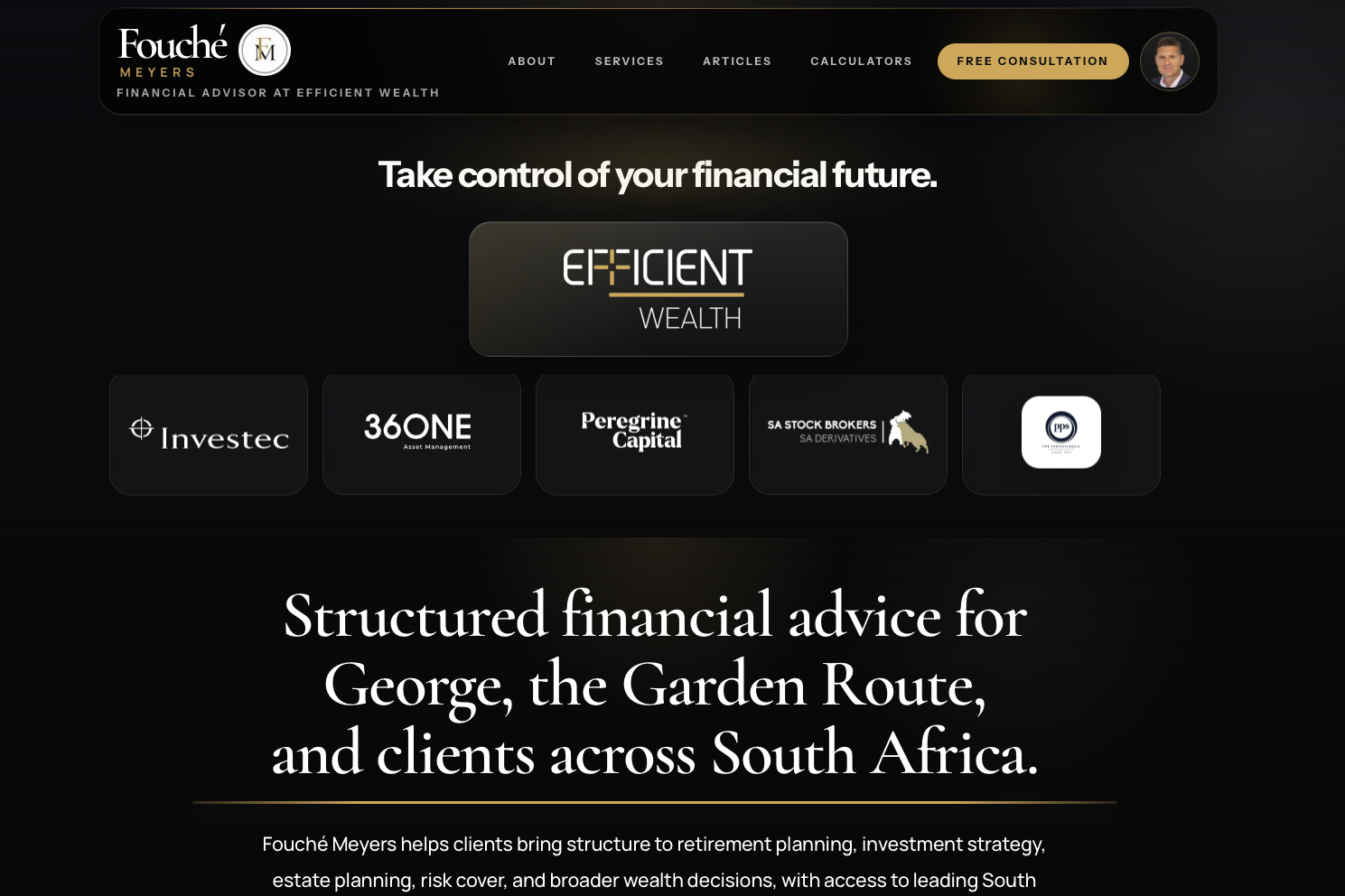 Preview of the Fouche Meyers website